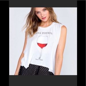 NWT Wildfox Love Potion Number Merlot Chad Tank